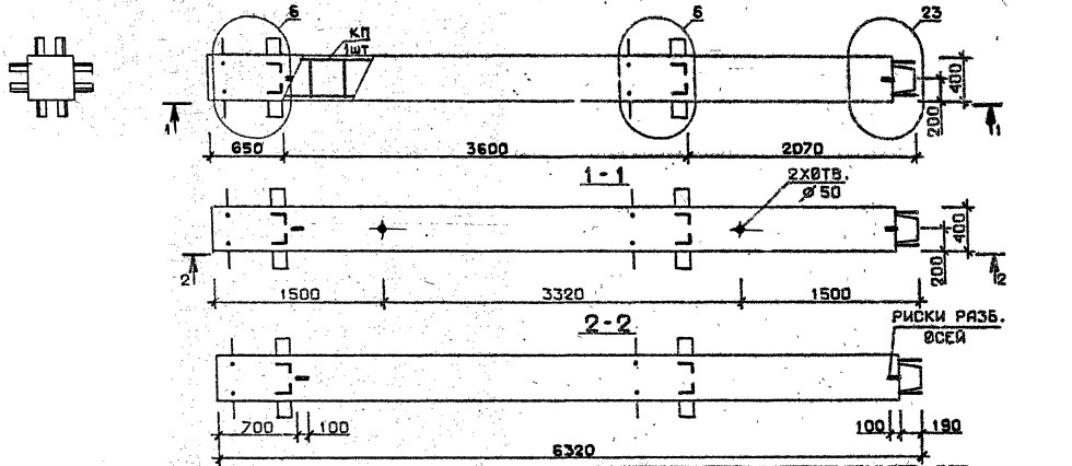 Колонна 2КВ 36.63-2 Серия 1.020.1-2с/89