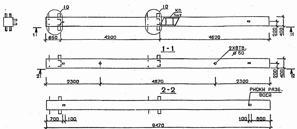 Колонна 3КБ 42.95-7 Серия 1.020.1-2с/89